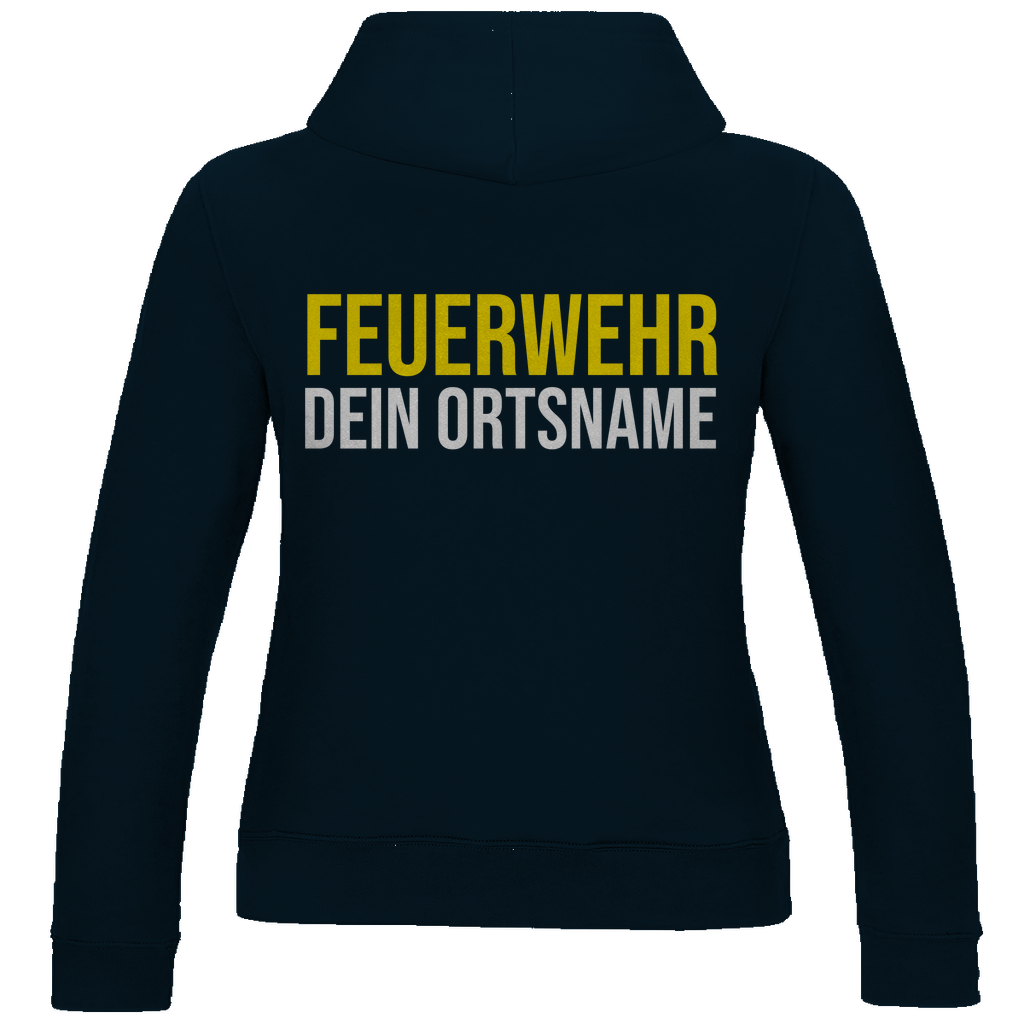 Damen Hoodie - Feuerwehr Schriftzug (Personalisierbar)