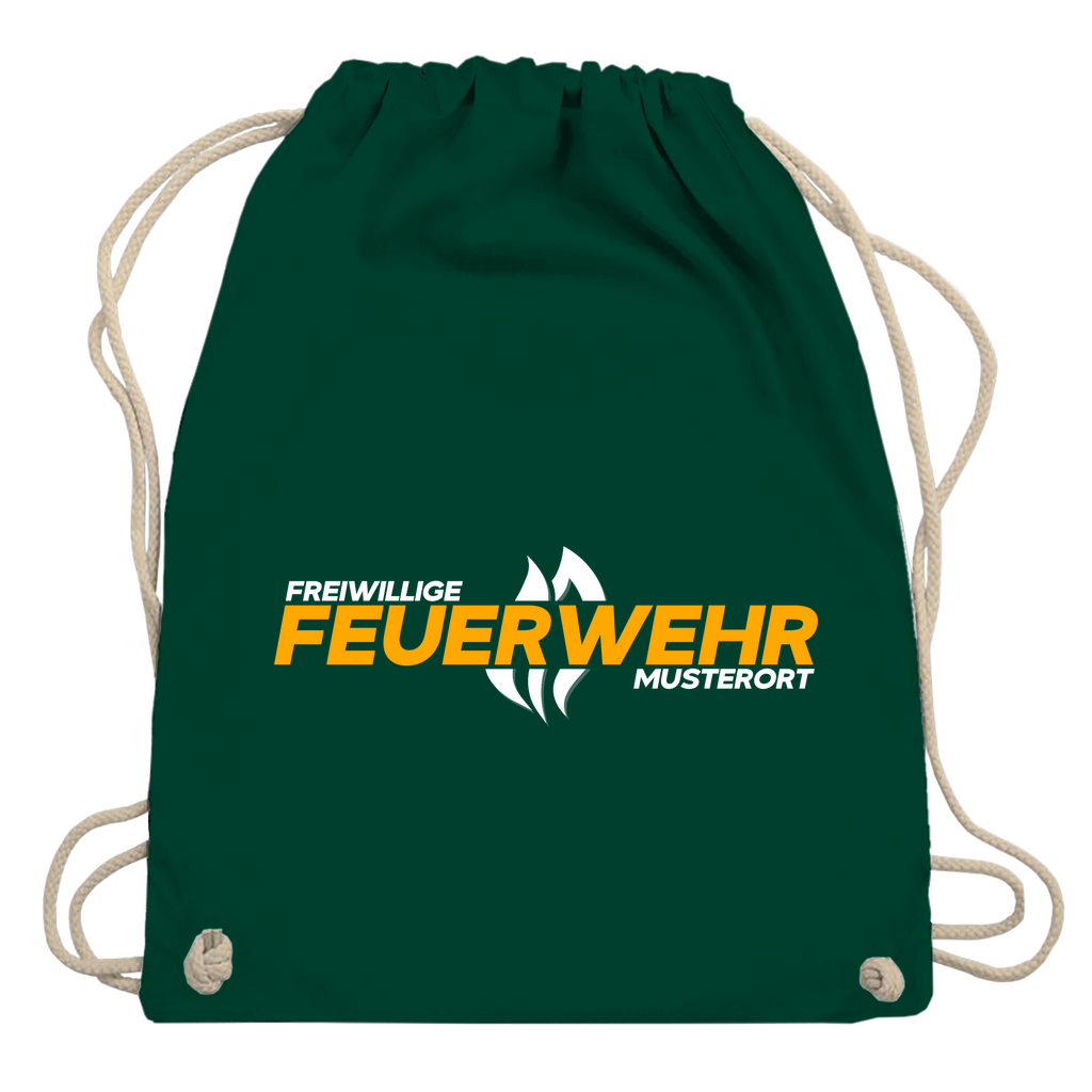 Turnbeutel - Flamme Freiwillige Feuerwehr Gelb [Personalisierbar]