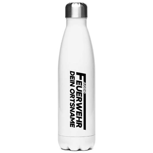 Edelstahl-Thermoflasche - Jugendfeuerwehr (Personalisierbar)