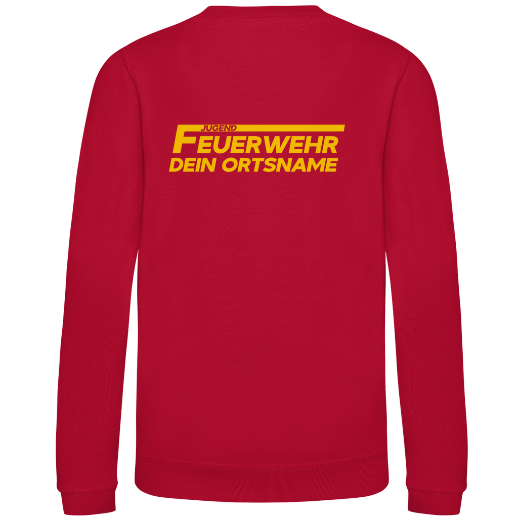 Kinder Sweatshirt - Jugendfeuerwehr Gelb [Personalisierbar]
