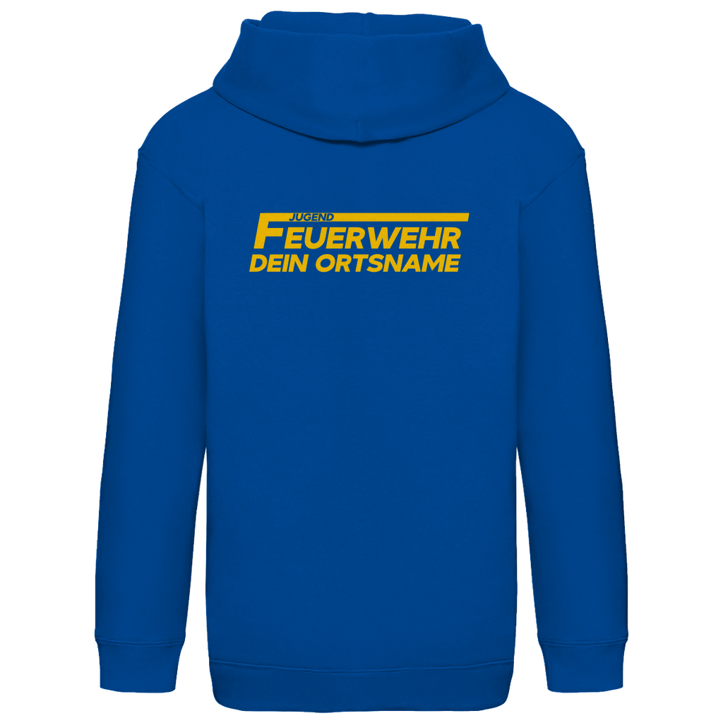 Kinder Hoodie - Jugendfeuerwehr Gelb [Personalisierbar]