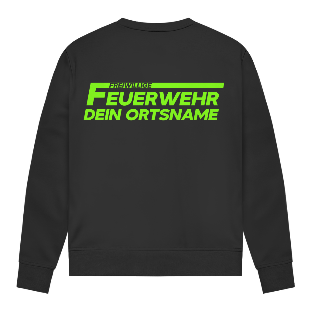 Damen Sweatshirt - Freiwillige Feuerwehr Grün [Personalisierbar]