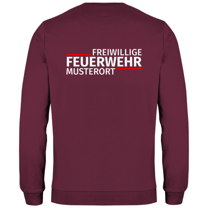 Herren Sweatshirt - Modern Freiwillige Feuerwehr (Personalisierbar)