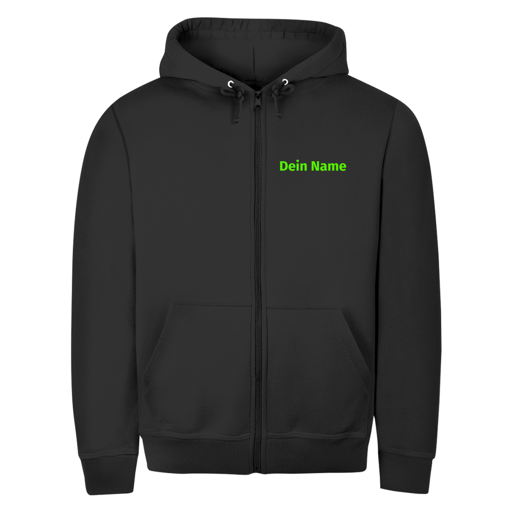Unisex Zipper Hoodie - Jugendfeuerwehr Grün [Personalisierbar]