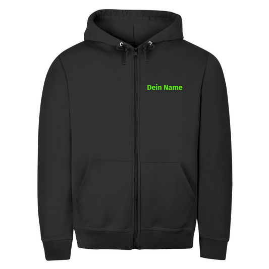 Unisex Zipper Hoodie - Jugendfeuerwehr Grün [Personalisierbar]