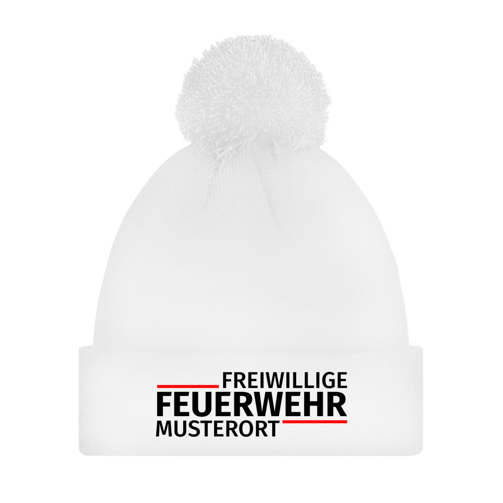 Bommelmütze - Modern Freiwillige Feuerwehr [Personalisierbar]