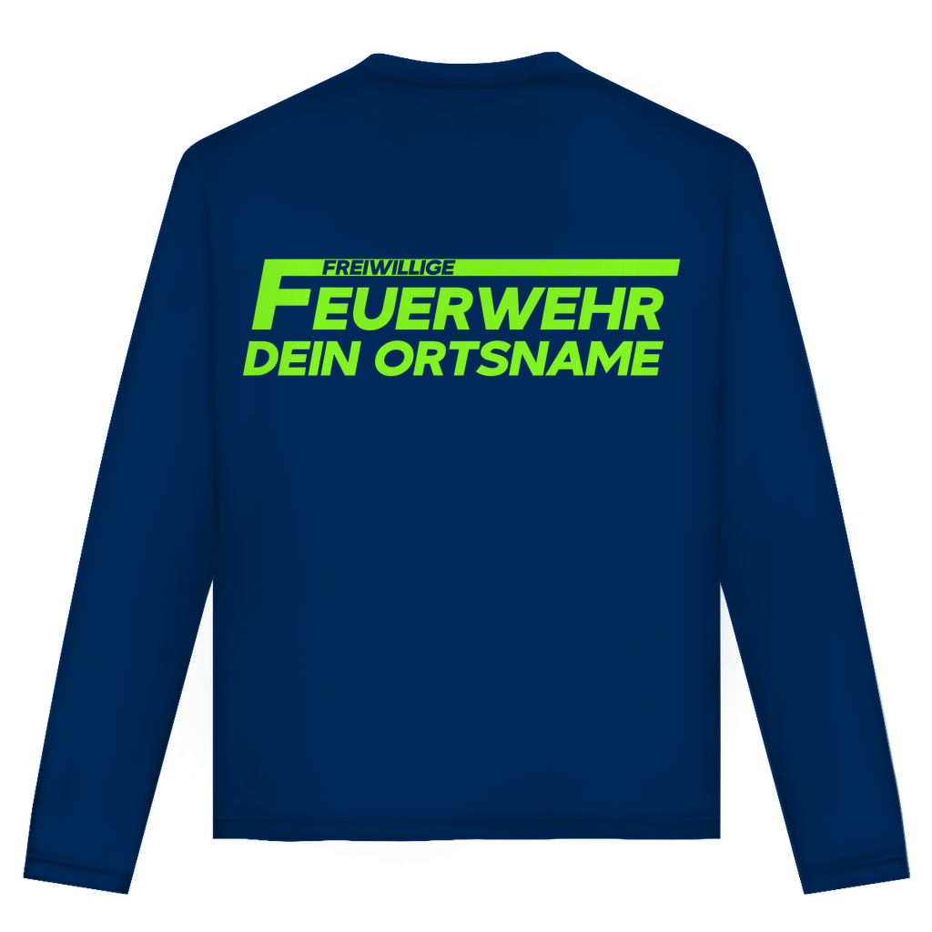 Unisex Langarmshirt - Freiwillige Feuerwehr Grün [Personalisierbar]