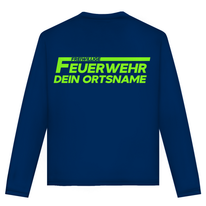 Unisex Langarmshirt - Freiwillige Feuerwehr Grün [Personalisierbar]