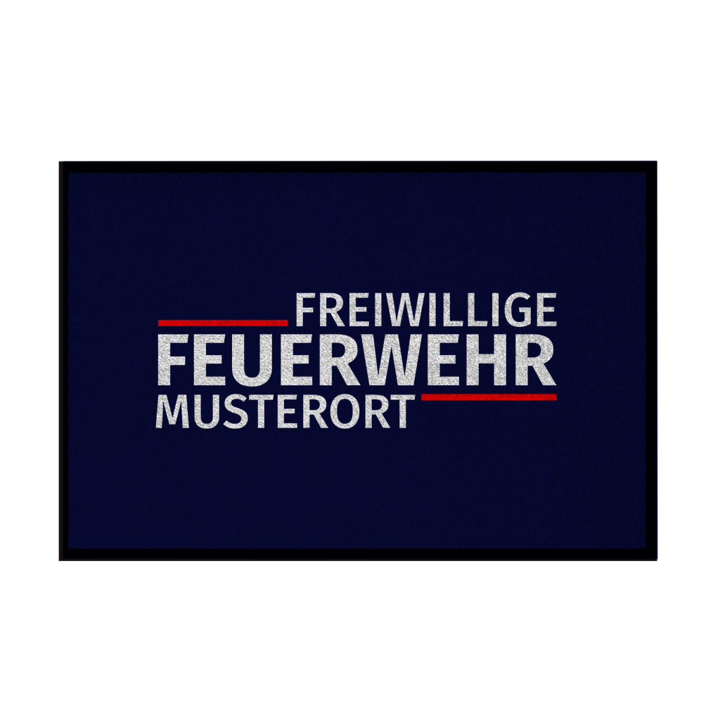 Fußmatte - Modern Freiwillige Feuerwehr [Personalisierbar]