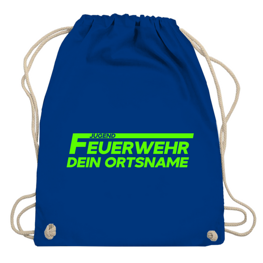 Turnbeutel - Jugendfeuerwehr Grün [Personalisierbar]