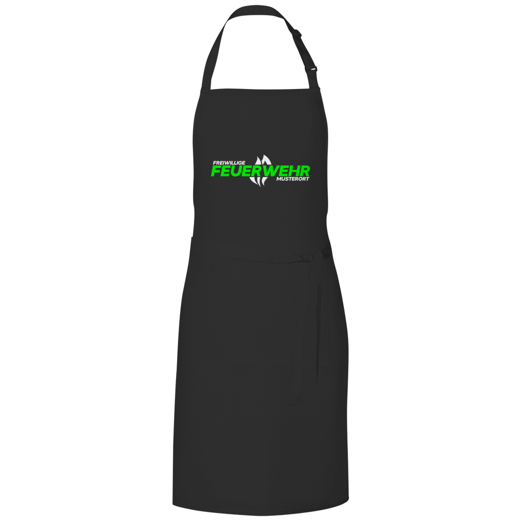 Grillschürze - Flamme Freiwillige Feuerwehr Grün [Personalisierbar]
