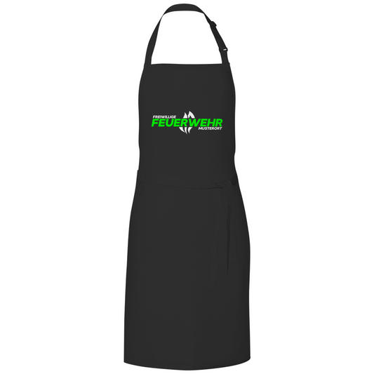 Grillschürze - Flamme Freiwillige Feuerwehr Grün [Personalisierbar]