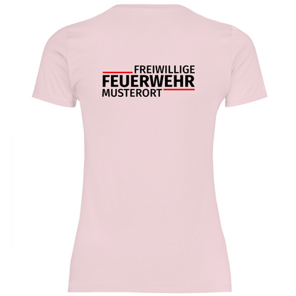 Damen T-Shirt - Modern Freiwillige Feuerwehr [Personalisierbar]
