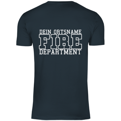 Herren T-Shirt - Fire Department (Personalisierbar)