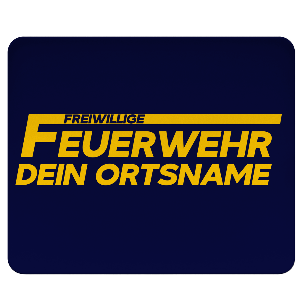 Mousepad - Freiwillige Feuerwehr Gelb [Personalisierbar]