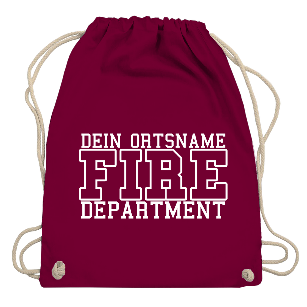 Turnbeutel - Fire Department (Personalisierbar)