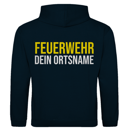 Herren Hoodie - Feuerwehr Schriftzug (Personalisierbar)